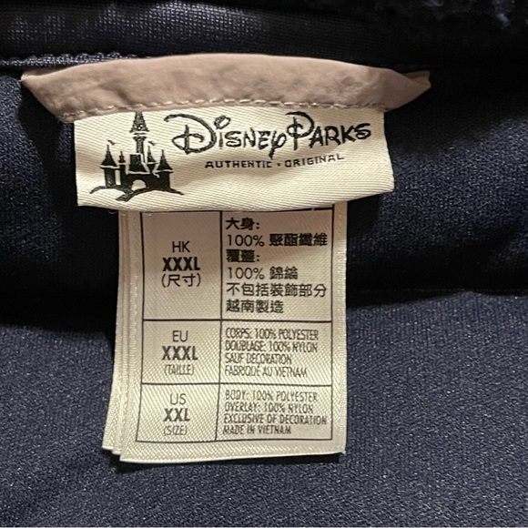 Disney World Mickey Mouse Sherpa Hoodie Zip Up Denali Jacket Adult 2XL Blue - Picture 5 of 10